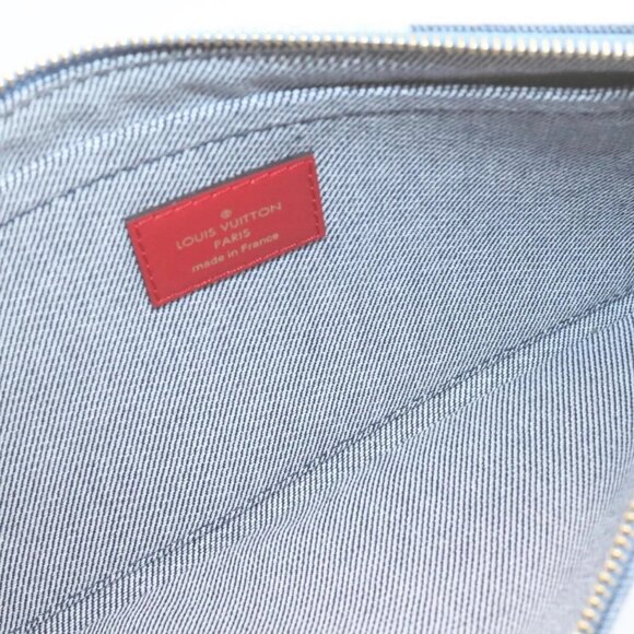 LOUIS VUITTON Monogram Denim Neverfull MM Tote Bag Blue M44981 LV Auth 22325S - Picture 13 of 16